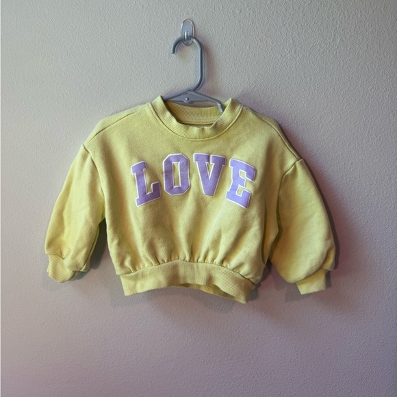 Grayson Mini Toddler Bubble Sweatshirt - yellow and purple, size 2T - GUC - Picture 1 of 5